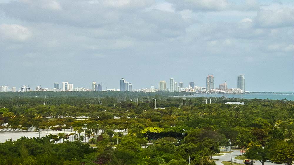 View of Miami Beach from Key Biscayne